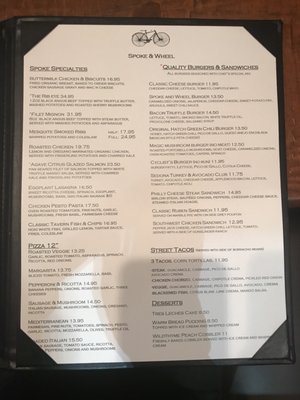 Menu photo 8 Spoke & Wheel Tavern - American Grill & Bar Sedona, AZ