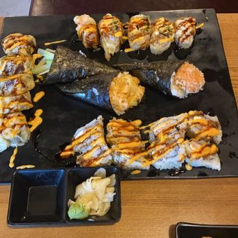 Edo Japan - 5 different rolls they were pleasing. - Sushi Bars Near Me - Pearland, Texas Edo Japan - 5 different rolls they were pleasing. - Sushi Bars Near Me - Pearland, Texas