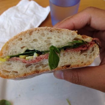 $11 sandwich. 1 slice of beef and a few leaves... Wow how is this place still in business