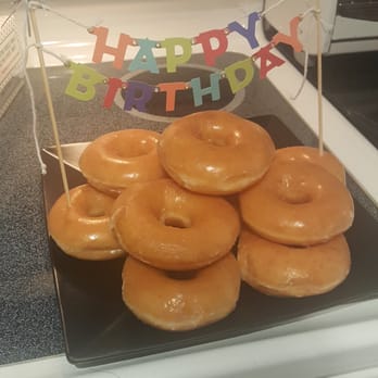 Krispy Kreme - Dozen Donuts + Birthday Pick from Target = Instant Birthday Cake! - Donuts Near Me - Raleigh, North Carolina