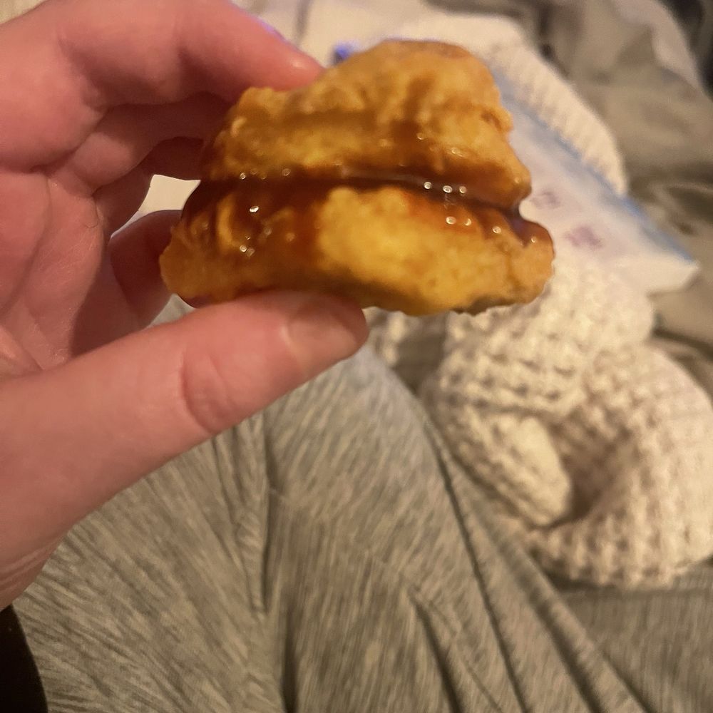McDonald’s - A mcnugget sandwich with BBQ sauce in the middle. My best creation - Fast Food Near Me - Buda, Texas McDonald’s - A mcnugget sandwich with BBQ sauce in the middle. My best creation - Fast Food Near Me - Buda, Texas