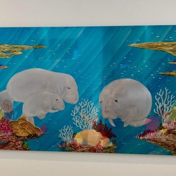 Manatee Lagoon - Beautiful mural great as a photo drop - Aquariums Near Me - West Palm Beach, Florida Manatee Lagoon - Beautiful mural great as a photo drop - Aquariums Near Me - West Palm Beach, Florida