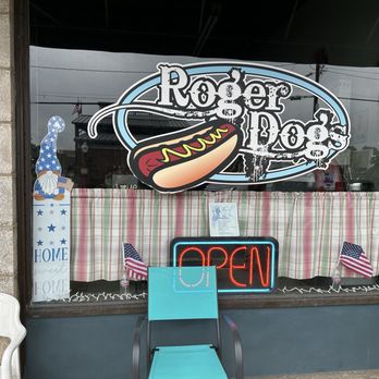 Roger Dogs - Window with name - Hot Dogs Near Me - Spencer, North Carolina Roger Dogs - Window with name - Hot Dogs Near Me - Spencer, North Carolina