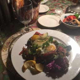 One of the gourmet breakfasts (they can leave a lot of the extra off & let the food speak for itself). One of the gourmet breakfasts (they can leave a lot of the extra off & let the food speak for itself).
