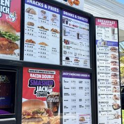 Menu as of June 2026