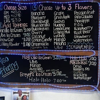 Maili Shave Ice and Snacks - Prices as of 11/24. - Desserts Near Me - Waianae, Hawaii
