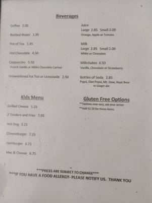 Menu photo 1 Ace's Country Cupboard Belfast, NY Menu photo 1 Ace's Country Cupboard Belfast, NY