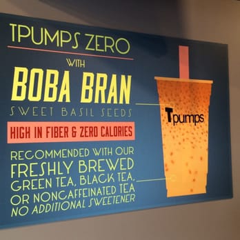 Tpumps - Pasadena - Sweet basil seeds = high in fiber and zero calories - Bubble Tea Near Me - Pasadena, California
