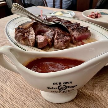 Peter Luger - Steak for 2 with house made steak sauce - Steakhouses Near Me - Brooklyn, New York Peter Luger - Steak for 2 with house made steak sauce - Steakhouses Near Me - Brooklyn, New York