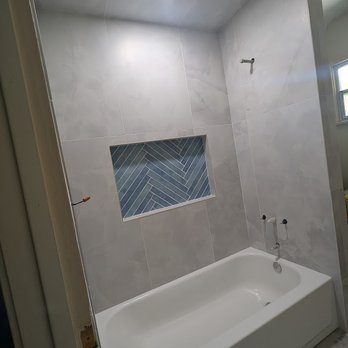 MG Tile - After #2-new tub and tile - General Contractors Near Me