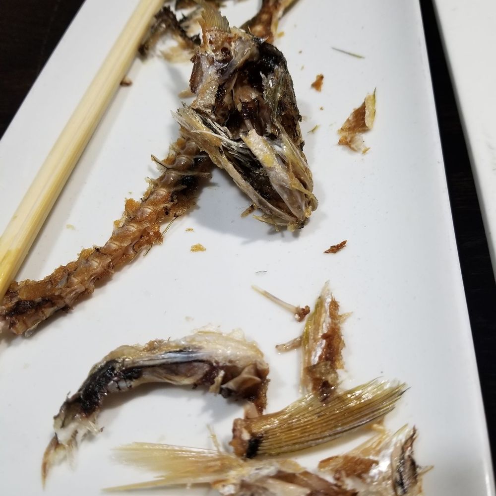 Umami - What remained of the Aji - we picked it clean. Yum! - Japanese Near Me - Bellevue, Nebraska