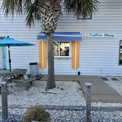 Ocean Boulevard Coffee - Pick up window for coffee, Aug 2024.