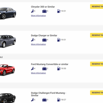 Fox Rent A Car - Fox does not have any of these. Bait and switch. - Car Rental Near Me - Burbank, California