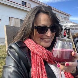 Enjoying a glass of Ovidius:BBB whole relaxing in one of the comfy Adirondack Chairs on a beautiful, but a little chilly, early Spring day. Enjoying a glass of Ovidius:BBB whole relaxing in one of the comfy Adirondack Chairs on a beautiful, but a little chilly, early Spring day.