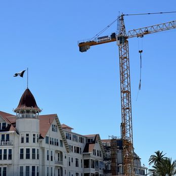 Hotel del Coronado, Curio Collection by Hilton - A crane that dwarfs your views. - Coronado, CA