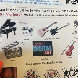 MusicAlley School of the Arts - Piano trial for daughter today