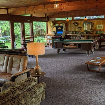 Ghost Lake Lodge - Lodge area with pool table,video games,record player and wifi. Kids loved it. - Resorts Near Me - Hayward, Wisconsin Ghost Lake Lodge - Lodge area with pool table,video games,record player and wifi. Kids loved it. - Resorts Near Me - Hayward, Wisconsin