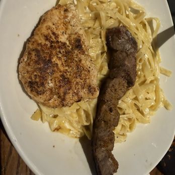 Outback Steakhouse - Alfredo chicken Instead of shrimp substitute steak - Steakhouses Near Me - Orange, Connecticut Outback Steakhouse - Alfredo chicken Instead of shrimp substitute steak - Steakhouses Near Me - Orange, Connecticut