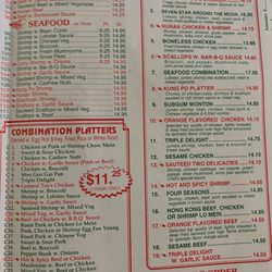 Akron China King - Menu Nov 2024