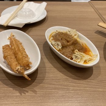Impression Dumplings - Tempura shrimp and peanut butter red oil wontons - Dumplings Near Me - Montreal, Quebec Impression Dumplings - Tempura shrimp and peanut butter red oil wontons - Dumplings Near Me - Montreal, Quebec