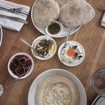 Saba - Pita and crab hummus - Mediterranean Near Me - New Orleans, Louisiana Saba - Pita and crab hummus - Mediterranean Near Me - New Orleans, Louisiana