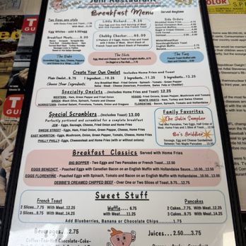 Jem Restaurant - Breakfast menu - Breakfast & Brunch Near Me - East Norriton, Pennsylvania