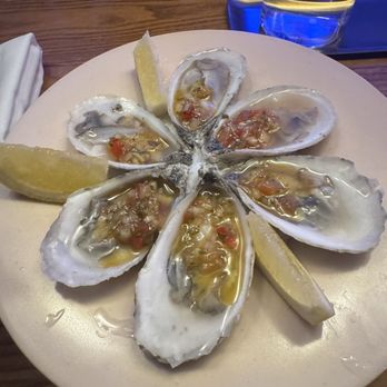 Floreria Atlantico - Oysters with seaweed chimichurri - Speakeasies Near Me - Washington, DC, District of Columbia
