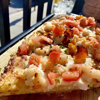 Corkscrew Wine & Cheese - Shrimp Flatbread - Wine Bars Near Me - Omaha, Nebraska