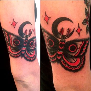 Magnetic - Moth tattoo by Makile - Tattoo Near Me - Fort Collins, Colorado