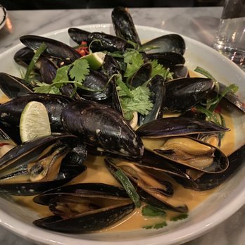 Meat & Potatoes - Muscles with Thai sauce - New American Near Me - Pittsburgh, Pennsylvania Meat & Potatoes - Muscles with Thai sauce - New American Near Me - Pittsburgh, Pennsylvania