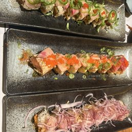 Yellow Rose Roll *, Ex-Girlfriend Roll *, and The Moon Roll *