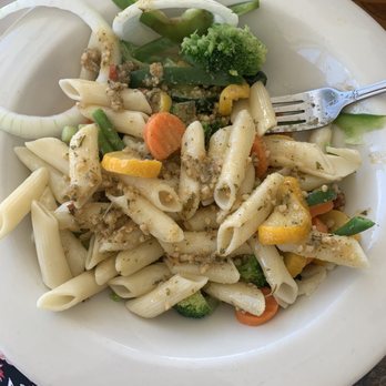 Portside Pub & Grille - Pasta with garlic sauce and veggies - American Near Me - Sebastian, Florida Portside Pub & Grille - Pasta with garlic sauce and veggies - American Near Me - Sebastian, Florida