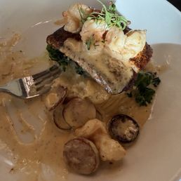 Mahi Mahi with andouille sausage and shrimp. Delicious Mahi Mahi with andouille sausage and shrimp. Delicious