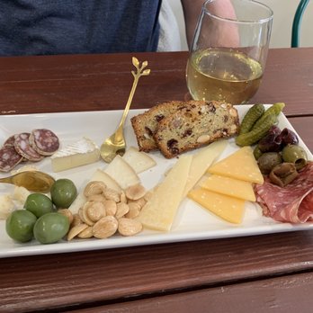 The Cheese Parlor - Cheese plate. Some Was eaten before the photo was taken. - Cheese Shops Near Me - Livermore, California