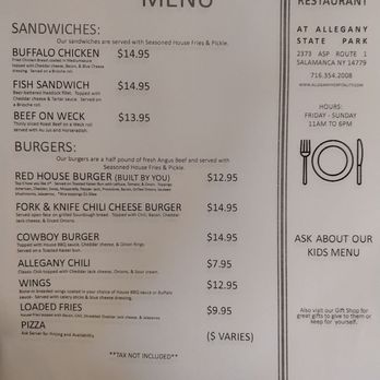 RED HOUSE RESTAURAUNT - Updated July 2025 - 2373 Route 1, Allegany ...
