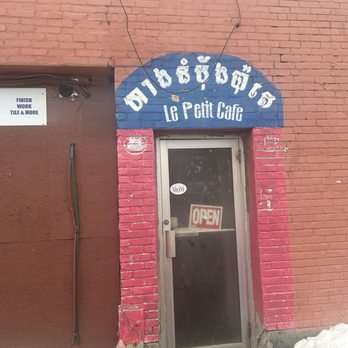 Le Petit Cafe - Front door - Cambodian Near Me - Lowell, Massachusetts