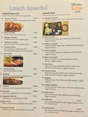 Menu photo 7 Yoshi Sushi Tampa, FL Menu photo 7 Yoshi Sushi Tampa, FL