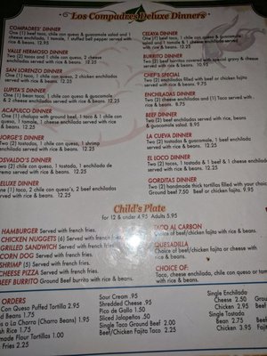 Menu photo 6 Los Compadres Mexican Restaurant Huffman, TX