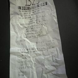 McDonald's - Receipt barely can read it