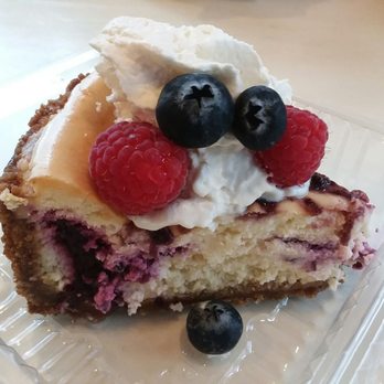 Gather Gastropub - Summer Berry Lemon cheesecake! All the desserts are made in house and there is a dedicated cheesecake maker who makes these yummy desserts! - Gastropubs Near Me - Yelm, Washington