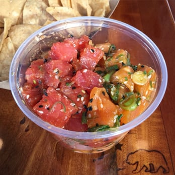 Bear Flag Fish - One pound (half & half). Ahi tuna and salmon. - Seafood Near Me - Newport Beach, California