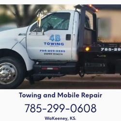 4B Towing and Mobile Repair - 4B Services and Mobile Repair is now launching our new Towing Service.  We are near WaKeeney and also serve NW, Central & North Kansas.