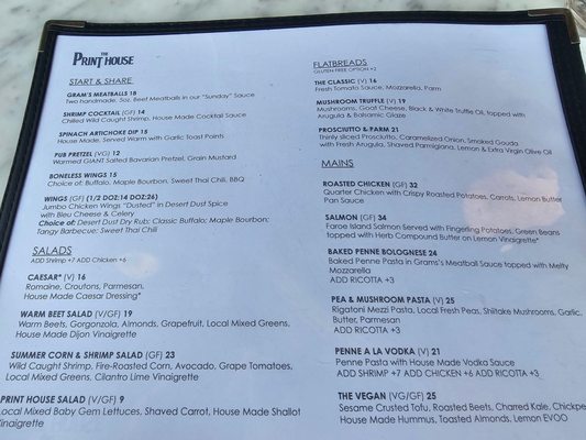 Menu photo 1 The Print House Fleischmanns, NY Menu photo 1 The Print House Fleischmanns, NY