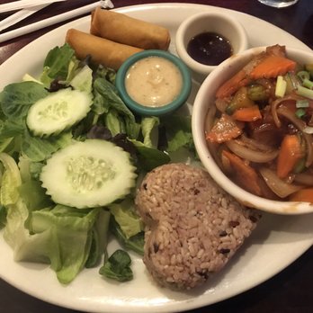 Thai Vegan - Sweet and sour soy chicken lunch combo - Vegan Near Me - Albuquerque, New Mexico