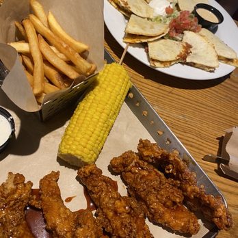 Chili's - Honey-Chipotle Chicken Crispers, Sweet Corn on the Cob, fries - American Near Me - Wellington, Florida Chili's - Honey-Chipotle Chicken Crispers, Sweet Corn on the Cob, fries - American Near Me - Wellington, Florida