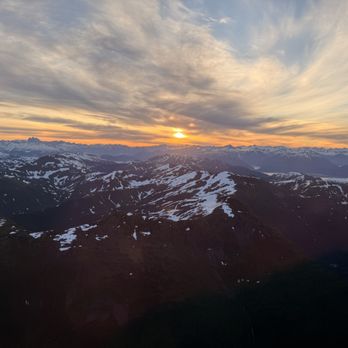 Alaska Airlines - Sunrise from Jeneua - Airlines Near Me - Seattle, Washington