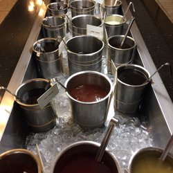 Genghis Khan Mongolian Grill - Sauces selection (ginger bucket and garlic bucket!)