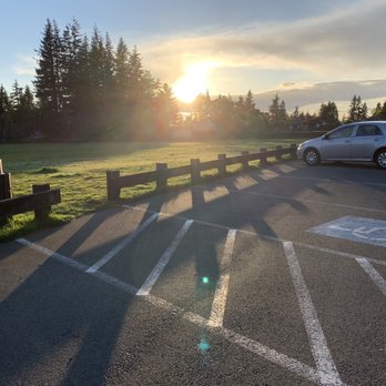 Hillwood Park - The parking lot overlooks the field. - Parks Near Me - Shoreline, Washington Hillwood Park - The parking lot overlooks the field. - Parks Near Me - Shoreline, Washington