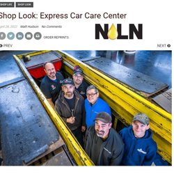 Express Car Care Center - We had the honor of being featured in NOLN a national trade publication for quick lubes across the US