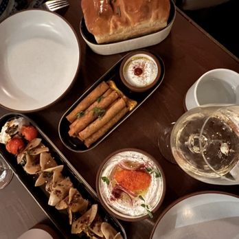 Anixi - Housemade Breads Manti "Lamb" Pockets Crispy "Lamb" Cigars Taramasalata (GF) - Vegan Near Me - New York, New York